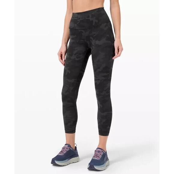 lululemon athletica Pants - Lululemon Wunder Train High Rise Tight 23" W5CQNS Camo Leggings Women's Size 6
